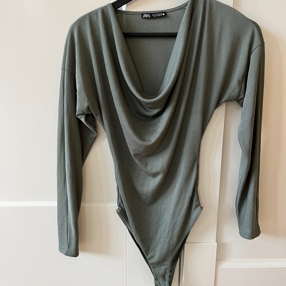 Zara Cowl neck bodysuit